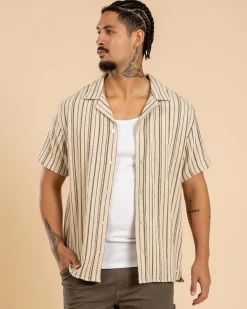 Hot Vacancy Stripe Short Sleeve Shirt Tops & T-Shirts