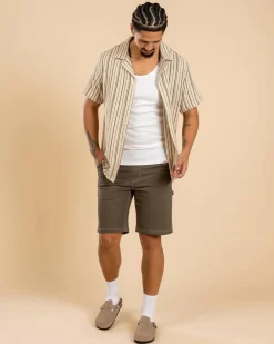 Hot Vacancy Stripe Short Sleeve Shirt Tops & T-Shirts