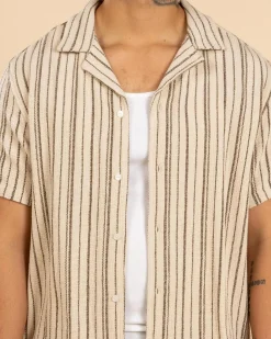 Hot Vacancy Stripe Short Sleeve Shirt Tops & T-Shirts