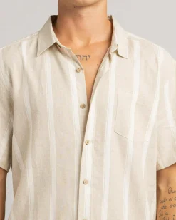 New Valley Short Sleeve Shirt Tops & T-Shirts|Linen Blend