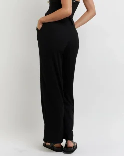 Sets|Linen Blend*Mooloola Vanessa Pants Black