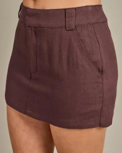 Vanessa Skort Women Sets|Linen Blend
