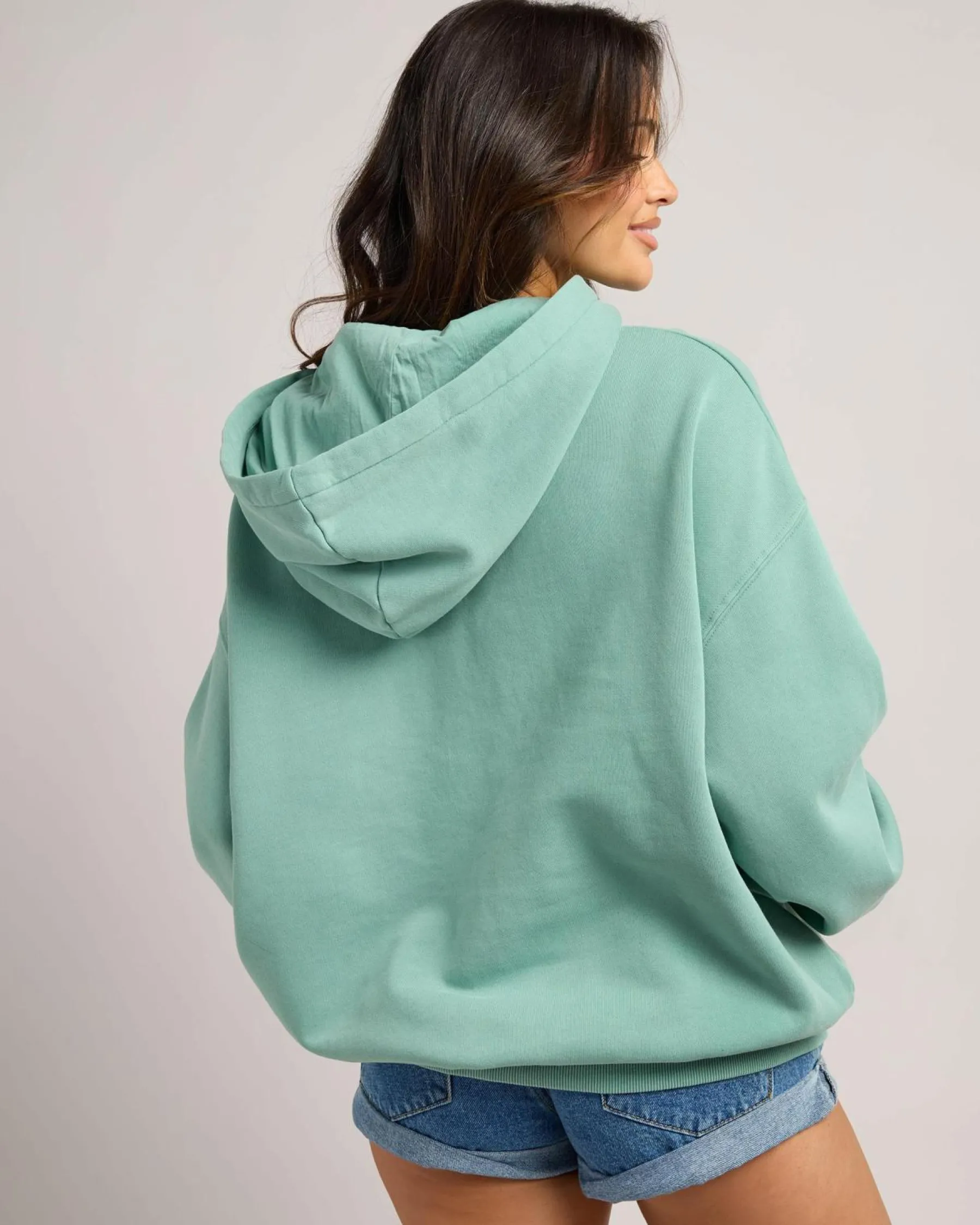 Jumpers & Hoodies*Rip Curl Varsity Sports Hoodie Blue Green