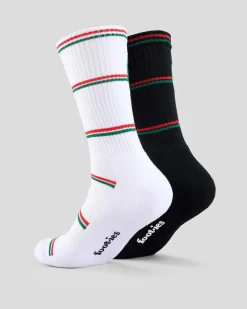 Sale VB Stripe Logo Sneaker Sock 2 Pack Socks