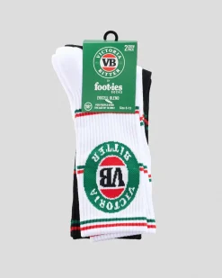 Sale VB Stripe Logo Sneaker Sock 2 Pack Socks