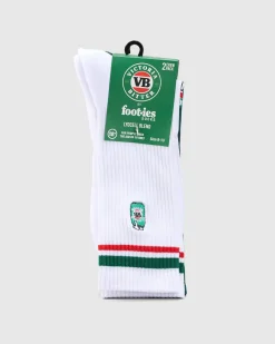 Socks*FOOT-IES VB Tinie Sneaker Sock White/forest