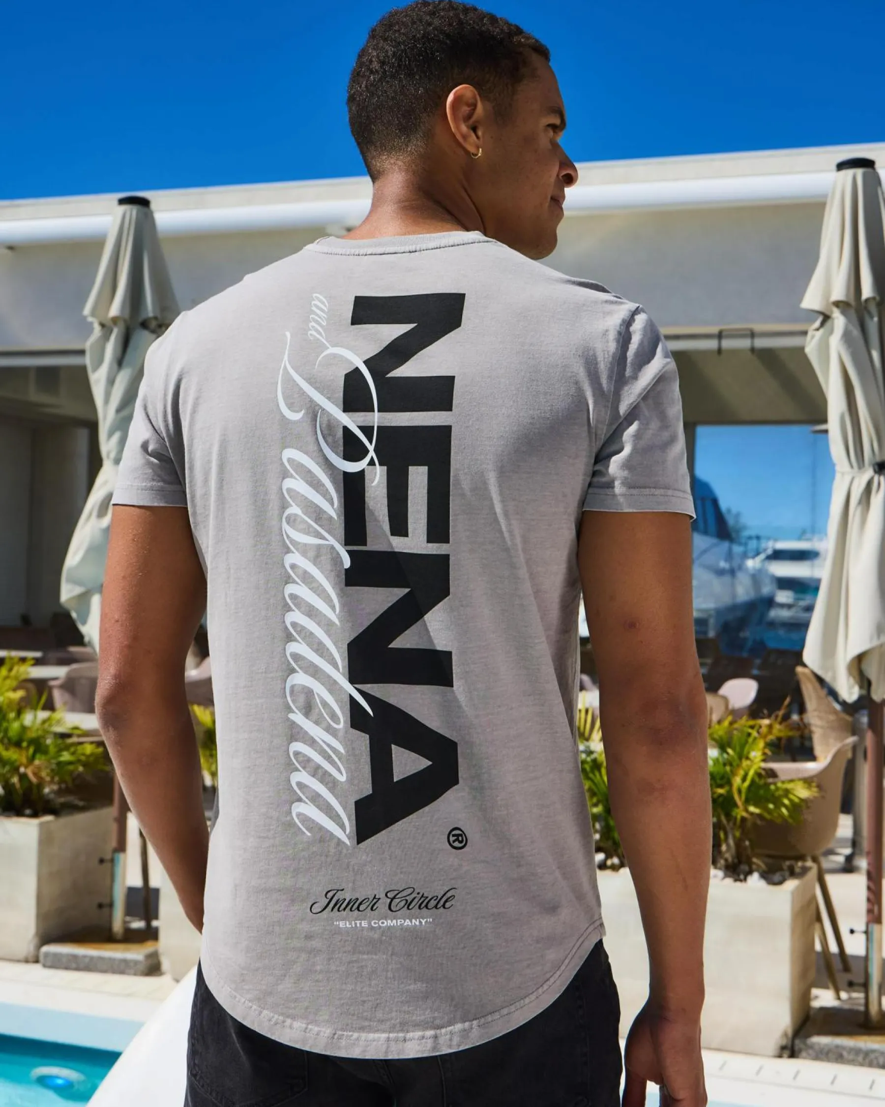 New Veered Dual Curved T-Shirt Tops & T-Shirts