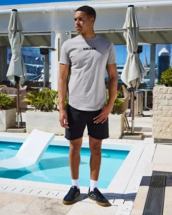 New Veered Dual Curved T-Shirt Tops & T-Shirts