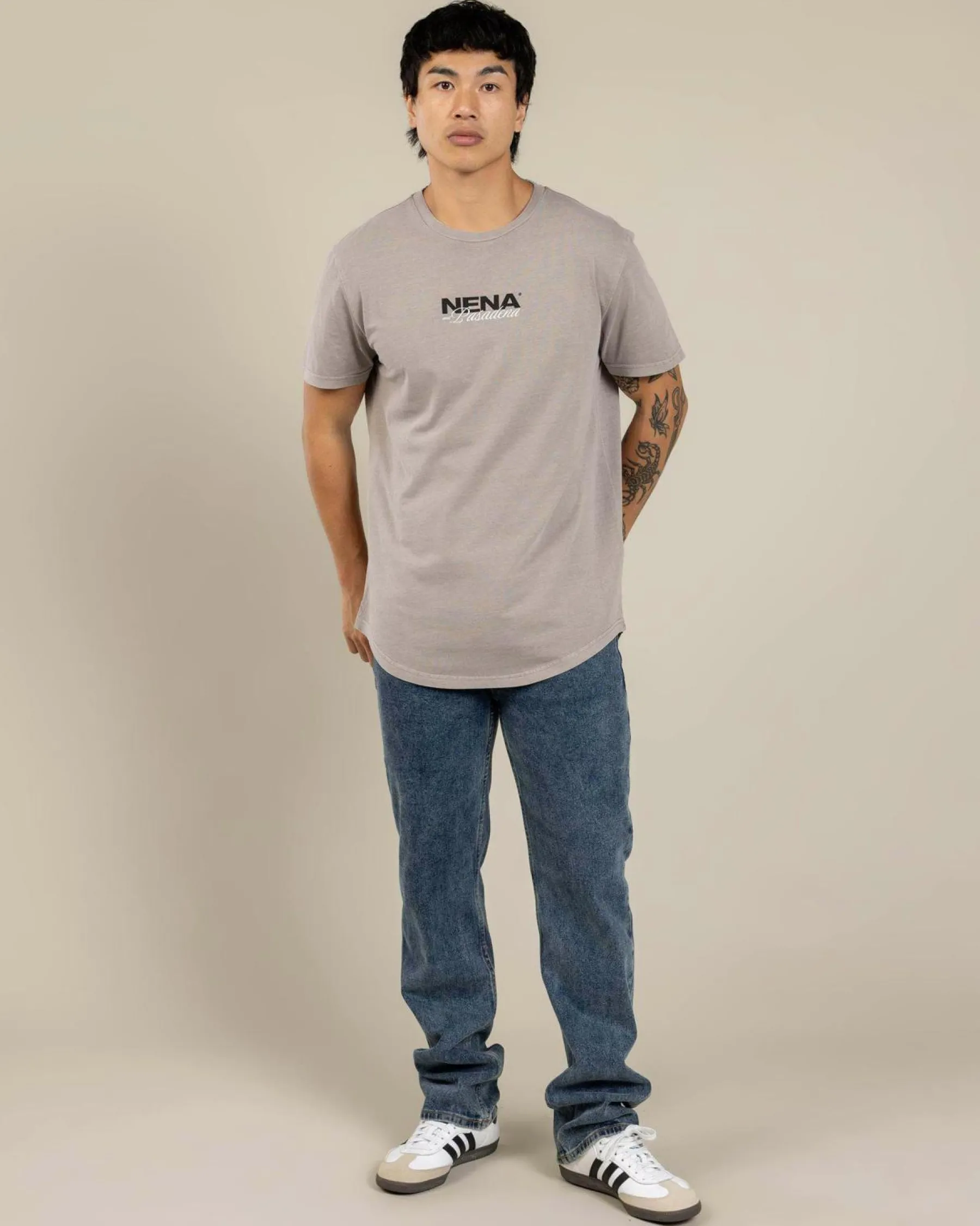 New Veered Dual Curved T-Shirt Tops & T-Shirts