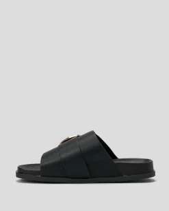 Slides*Ava And Ever Venice Slide Sandals Black