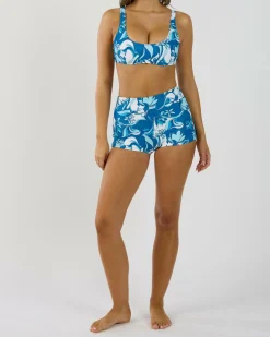Bikinis*Rhythm Ventura Crop Bikini Top Blue