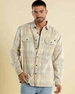 Tops & T-Shirts*Quiksilver Venture Cord Long Sleeve Shirt Leek Green