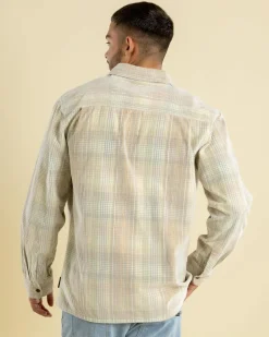 Tops & T-Shirts*Quiksilver Venture Cord Long Sleeve Shirt Leek Green