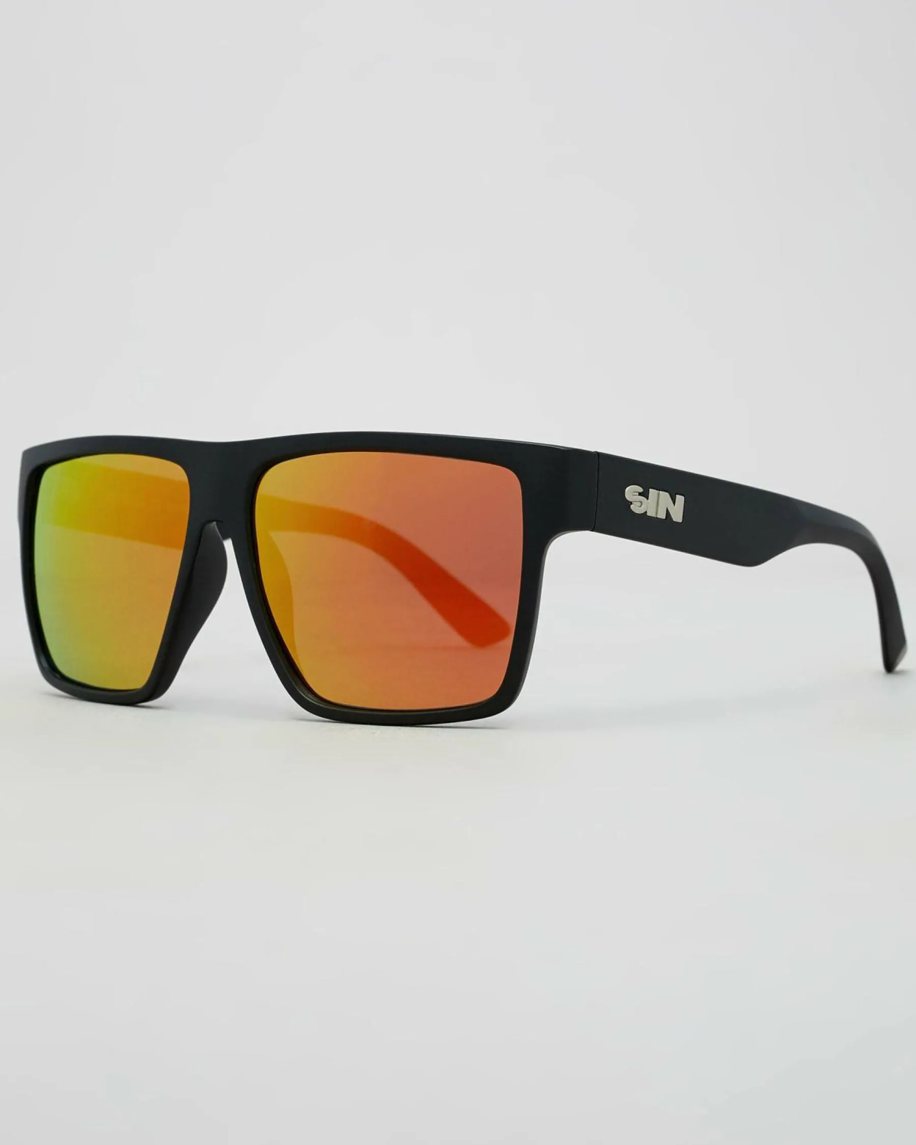 Sunglasses*Sin Eyewear Vespa II Polarised Sunglasses Matte Black/red