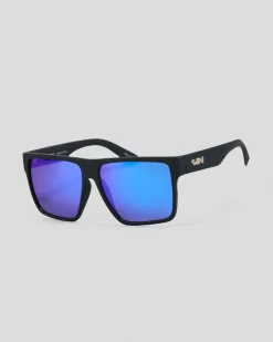 Sunglasses*Sin Eyewear Vespa II XL Polarised Sunglasses Rubber Black/ Blue