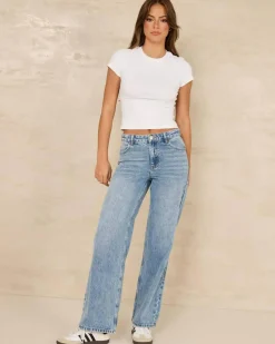Clearance Veyda Wide Leg Jeans Women Denim|Bottoms
