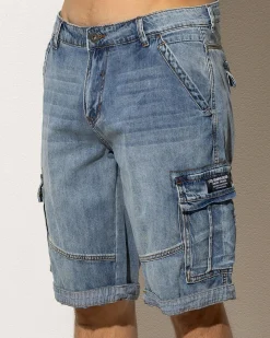 Clearance Viable Denim Walk Shorts Denim|Shorts & Bottoms