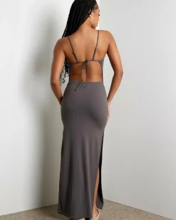 Dresses*Rusty Vicky Slip Maxi Dress Oyster Grey