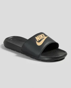 Slides*Nike Victori One Slides Black/metallic Gold-black