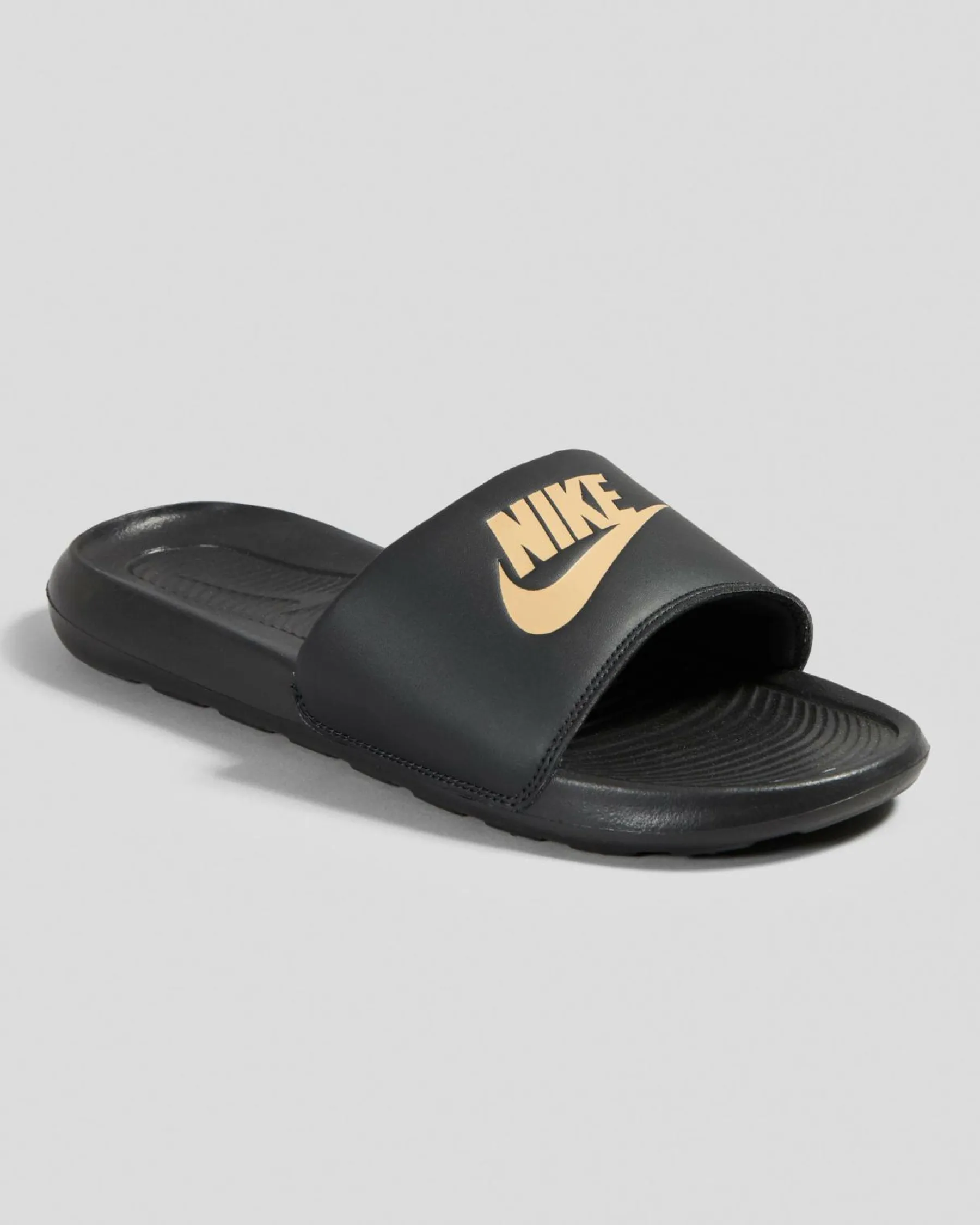 Slides*Nike Victori One Slides Black/metallic Gold-black
