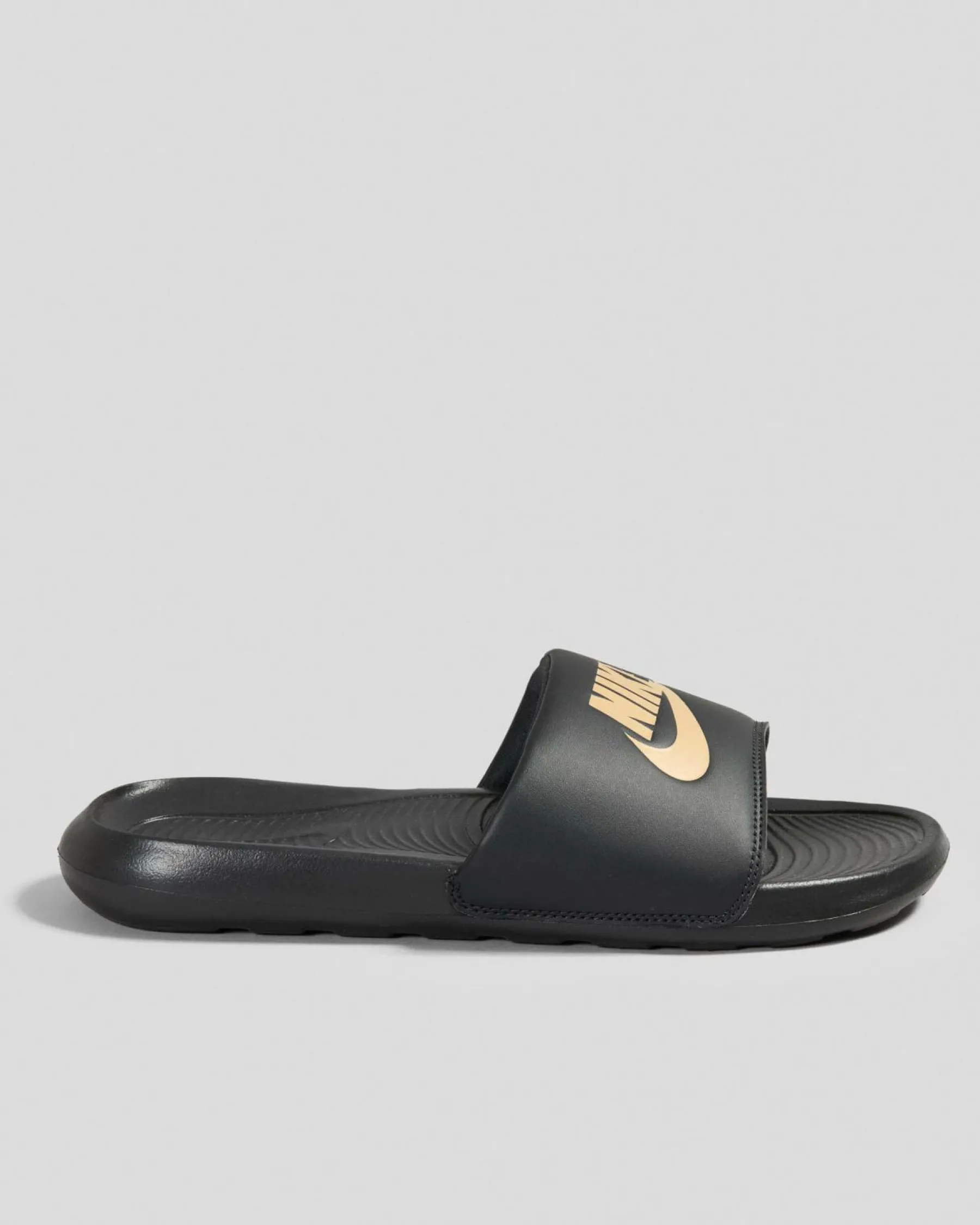 Slides*Nike Victori One Slides Black/metallic Gold-black