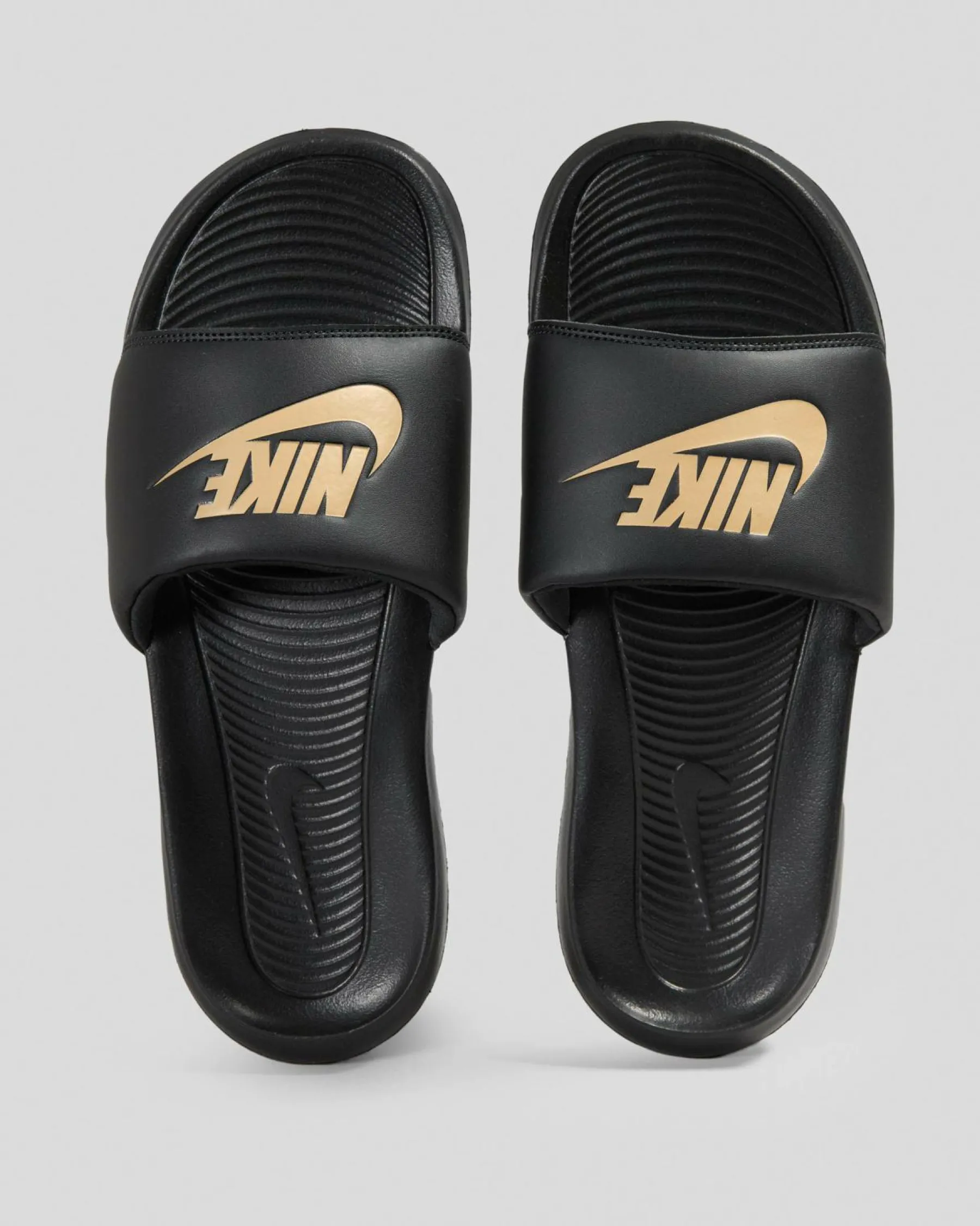 Slides*Nike Victori One Slides Black/metallic Gold-black