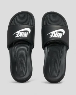 Slides*Nike Victori One Slides Black/white-black