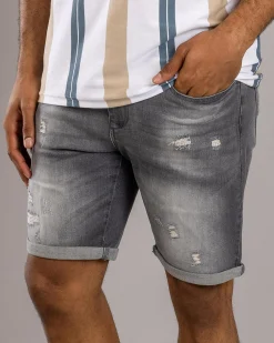 Denim|Shorts & Bottoms*Lucid Vienna Denim Walk Shorts Grey