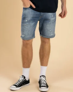 Denim|Shorts & Bottoms*Lucid Vienna Denim Walk Shorts Mid Blue