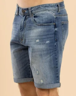 Denim|Shorts & Bottoms*Lucid Vienna Denim Walk Shorts Mid Blue