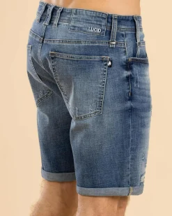 Denim|Shorts & Bottoms*Lucid Vienna Denim Walk Shorts Mid Blue