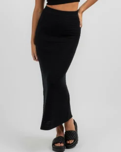 Knitwear|Bottoms*Mooloola Vienna Maxi Skirt Black