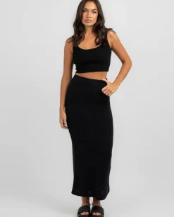 Knitwear|Bottoms*Mooloola Vienna Maxi Skirt Black