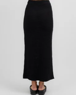Knitwear|Bottoms*Mooloola Vienna Maxi Skirt Black