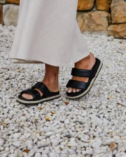 Sandals*Ava And Ever Vienna Slide Sandals Black