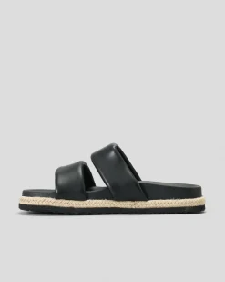 Sandals*Ava And Ever Vienna Slide Sandals Black