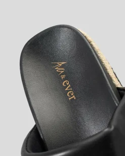 Sandals*Ava And Ever Vienna Slide Sandals Black