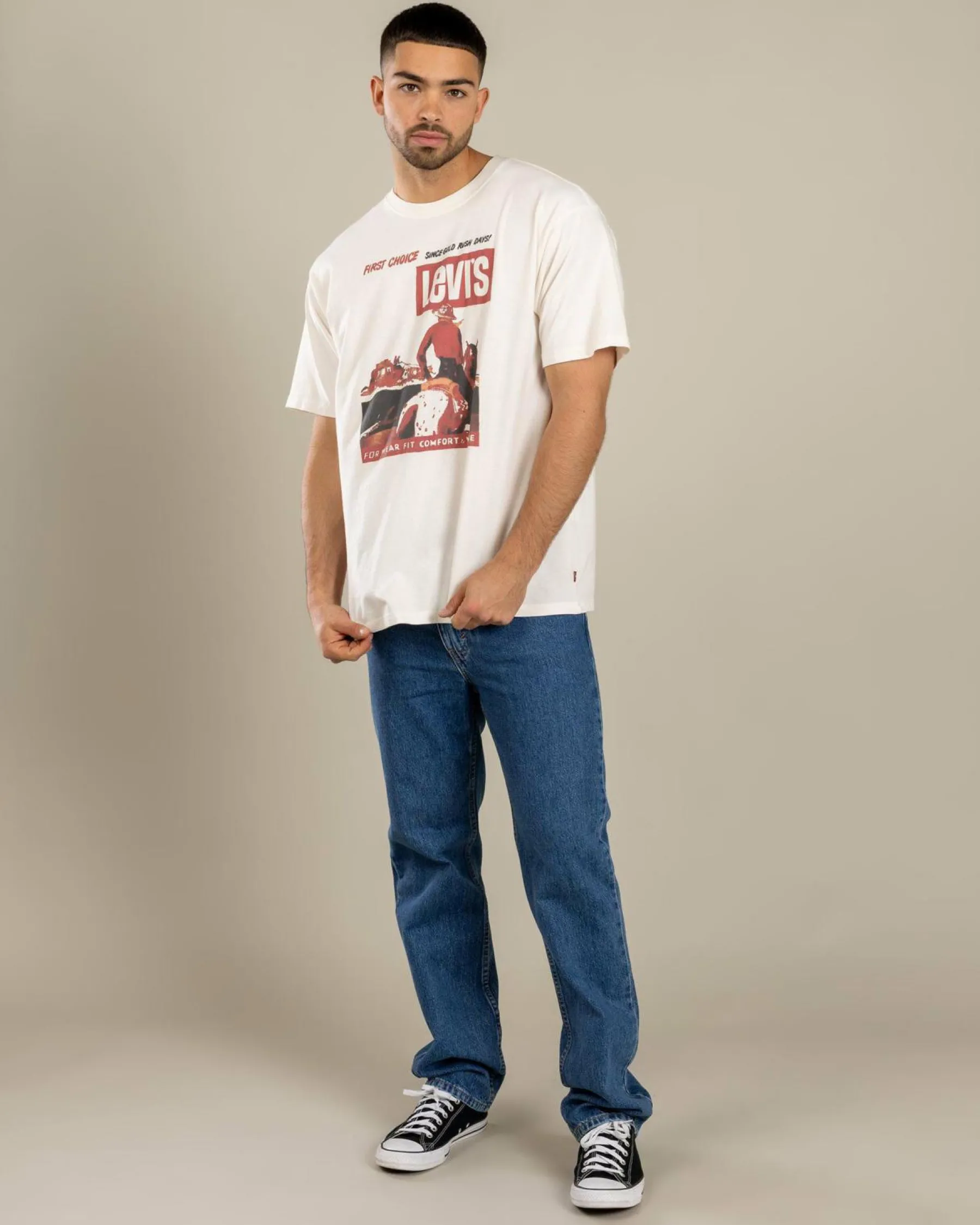 Tops & T-Shirts*Levi's Vintage Graphic T-Shirt First Choice 1 Egret