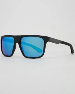 Sunglasses*Dragon Alliance Vinyl LL Sunglasses Matte Black/ll Blue Ion