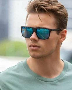 Sunglasses*Dragon Alliance Vinyl LL Sunglasses Matte Black/ll Blue Ion