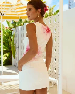 Tops*Mooloola Viola Top White/pink