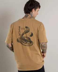 Tops & T-Shirts*RVCA Viper VA T-Shirt Camel