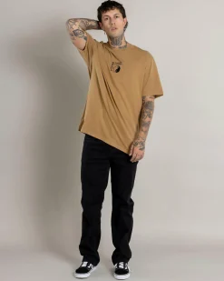 Tops & T-Shirts*RVCA Viper VA T-Shirt Camel