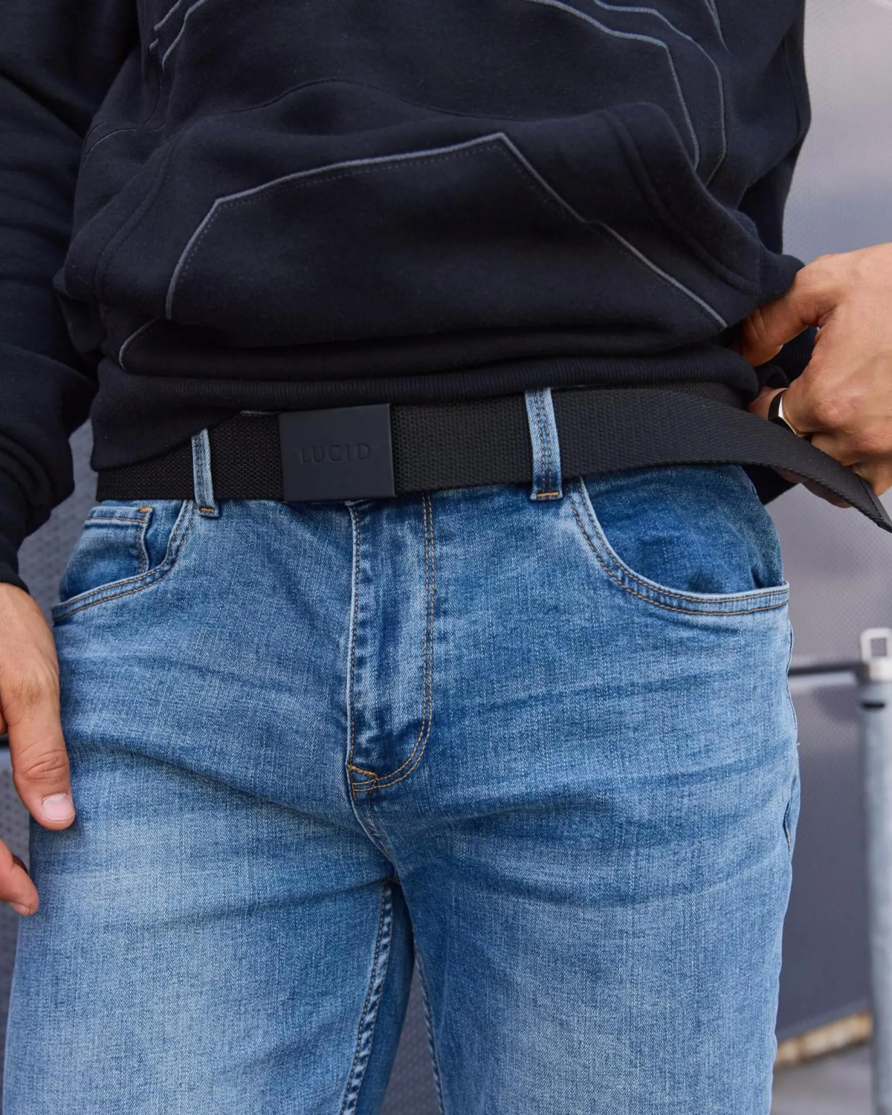 Belts*Lucid Viper Web Belt Black