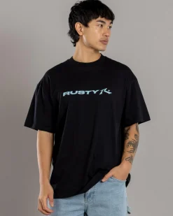 Tops & T-Shirts*Rusty Vital T-Shirt Black 2