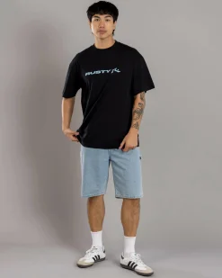 Tops & T-Shirts*Rusty Vital T-Shirt Black 2