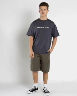 Tops & T-Shirts*Rusty Vital T-Shirt Coal