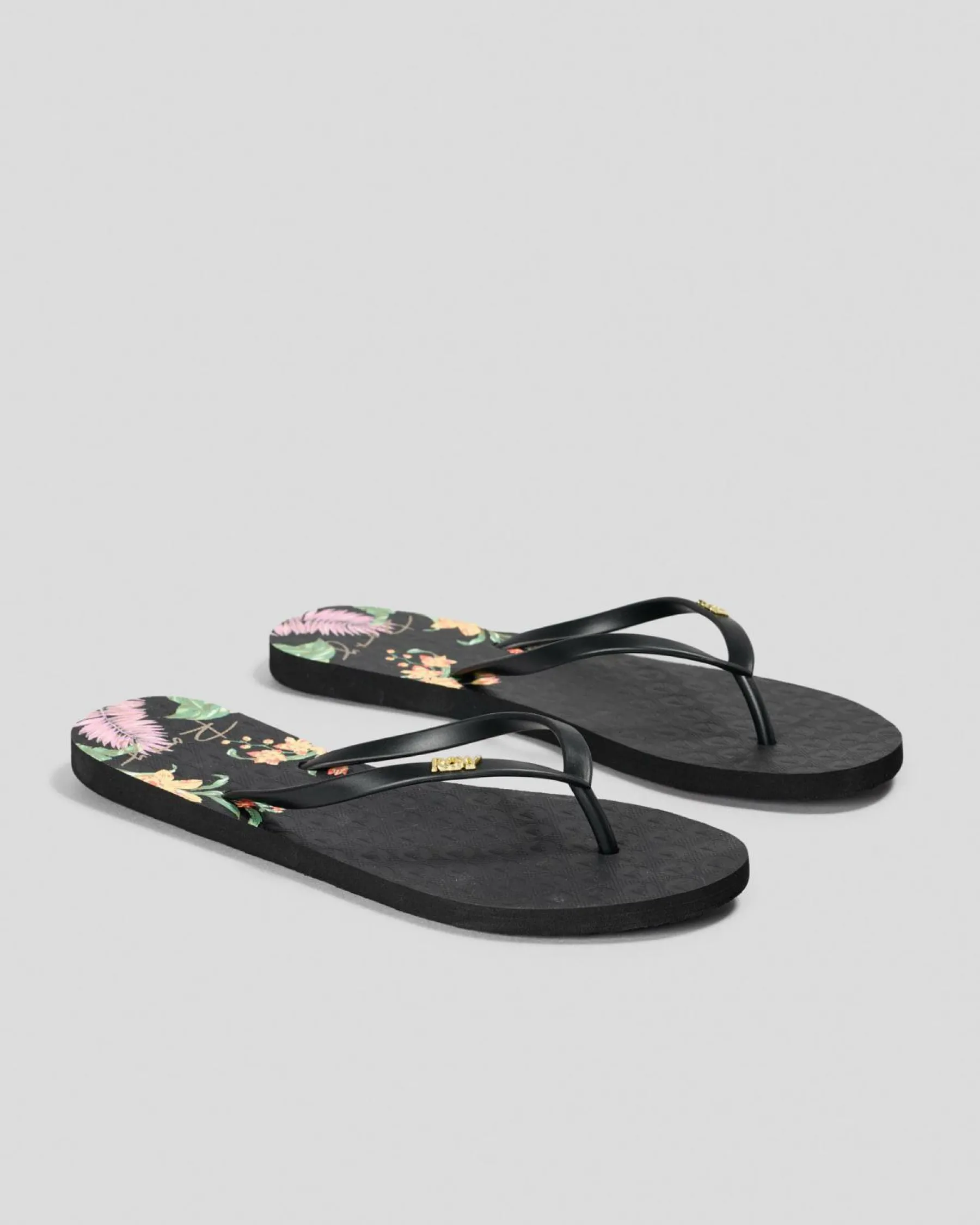 Flip Flops*Roxy Viva Printed Thongs Anthracite/black