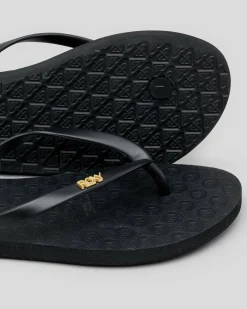 Flip Flops*Roxy Viva Printed Thongs Anthracite/black