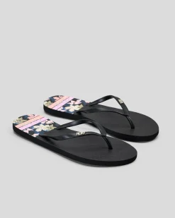 Flip Flops*Roxy Viva Printed Thongs Dusk Blue